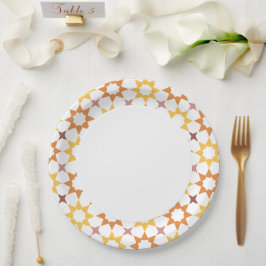 Arabeske Musterpapierplatte Pappteller