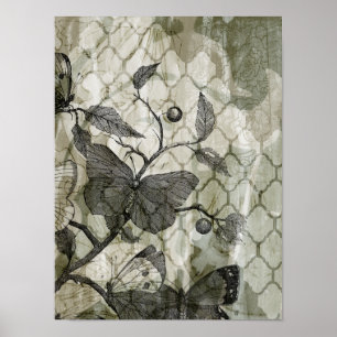Arabeske-Schmetterlinge I Poster
