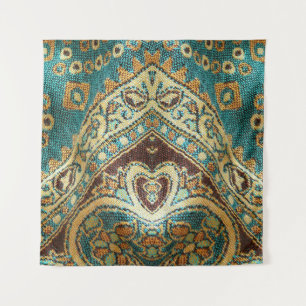 Arabeske Stoff: Arabisches Orientdesign Wandteppich