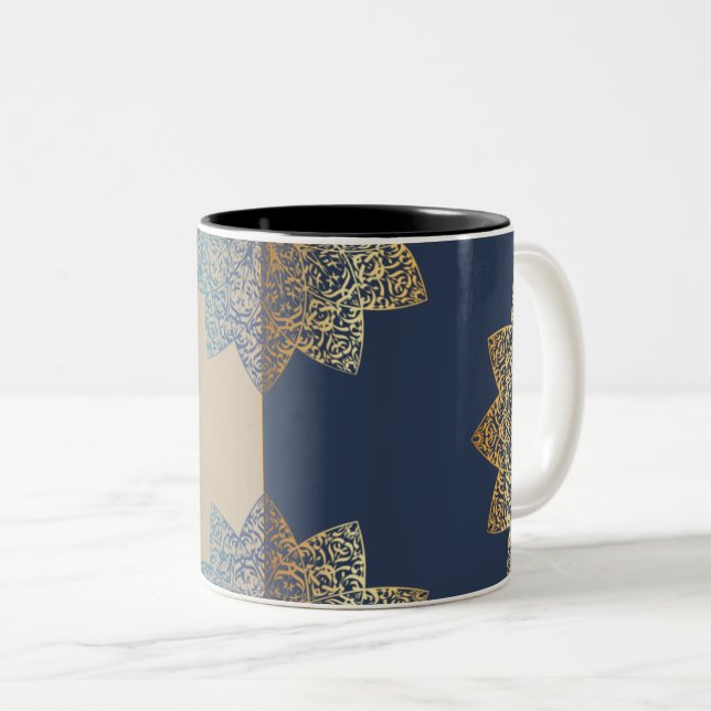 Arabeske Zweifarbige Tasse (VorderseiteRechts)