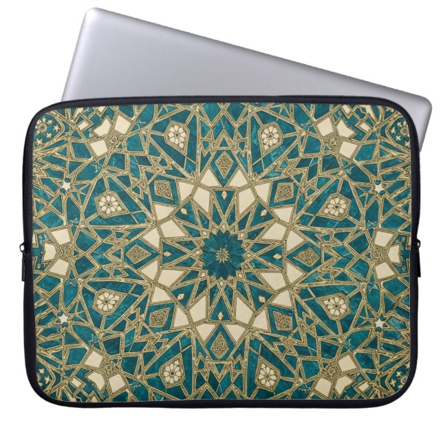Arabesken-Mosaik Laptopschutzhülle (Vorderseite)