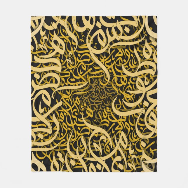 Arabesmetergold Fleecedecke (Vorderseite)