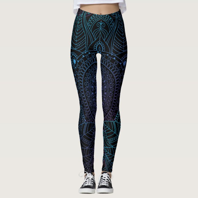 Arabesque Bliss: Oriental Mandala Magic Leggings (Vorderseite)