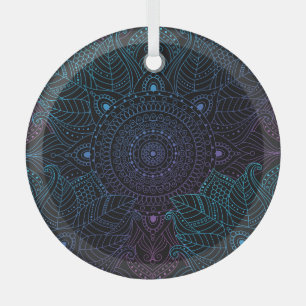 Arabesque Bliss: Oriental Mandala Magic Ornament Aus Glas