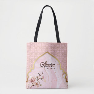 Arabesque Bride's Tote Bag - Blush Pink Arch Tasche