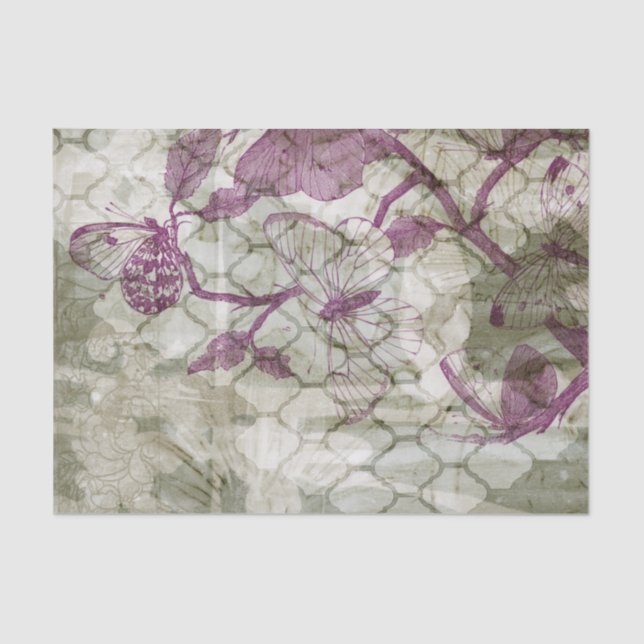 Arabesque Butterfells IV Seidenpapier (Vorderseite)