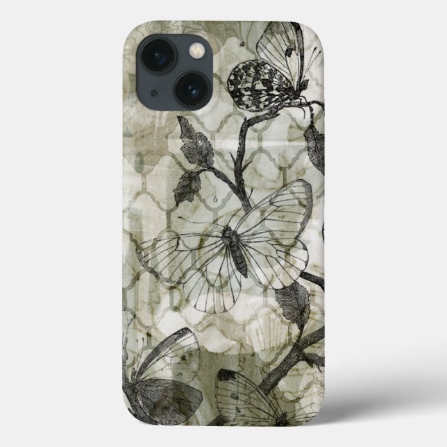 Arabesque Butterflies II Case-Mate iPhone Hülle (Rückseite)