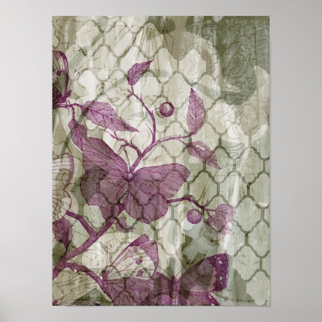 Arabesque Butterflies III Poster (Vorne)