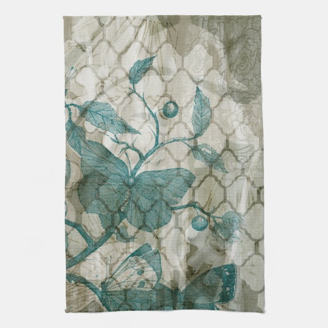 Arabesque Butterflies V Handtuch (Vertikal)