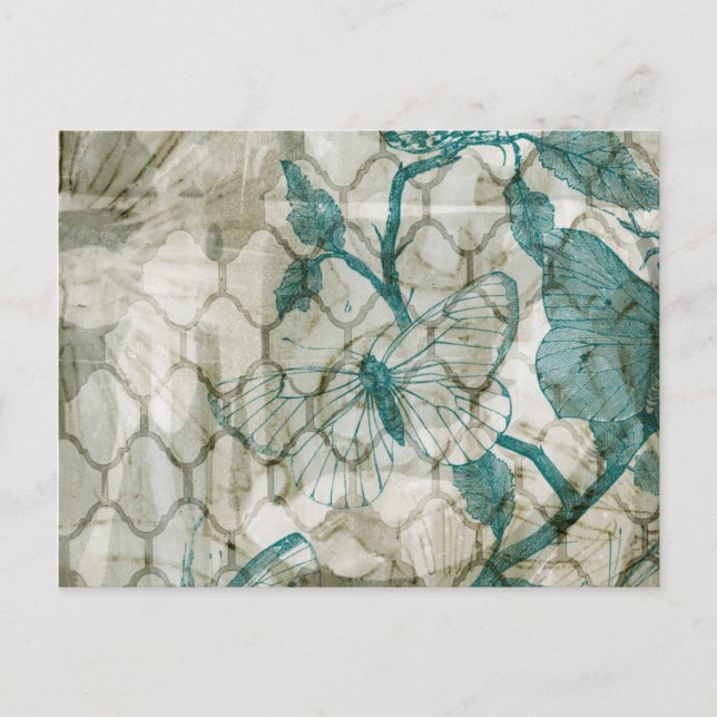 Arabesque Butterflies VI Postkarte (Vorderseite)