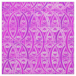 Arabesque-Damast - Lavendel und Orchid Stoff