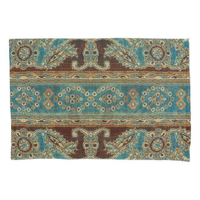 Arabesque Fabric Paisley Oriental Design Kissenbezug (Vorderseite)