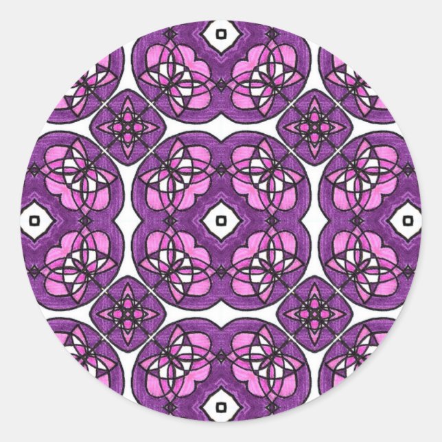 Arabesque Floral Sticker (Vorderseite)