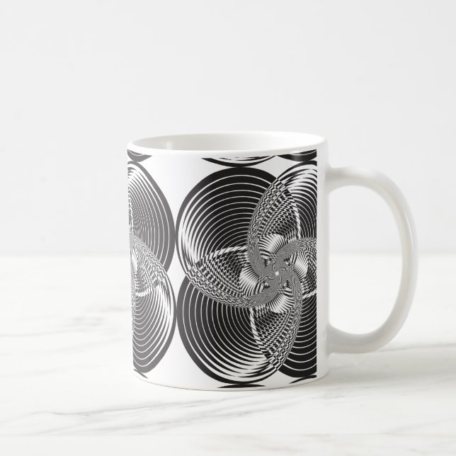 Arabesque-Kreis intersektiert Kaffeetasse (Rechts)