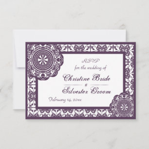 Arabesque Lace Violet, 8,9 x 12,7 cm réponse au ma