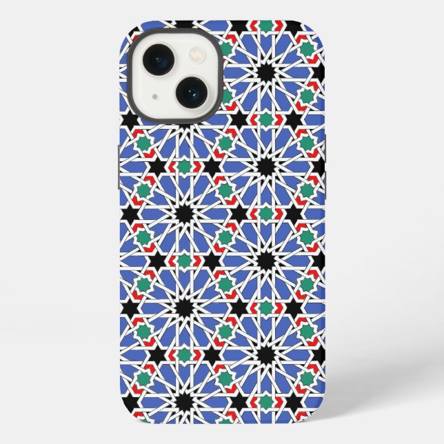 Arabesque Mosaic Pattern iPhone Hülle (Rückseite)