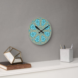 Arabesque Mosaic  Runde Wanduhr