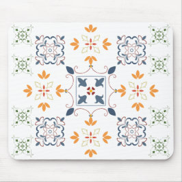 Arabesque Muster Mouse Pad - Farbenfrohe Geometrie Mousepad