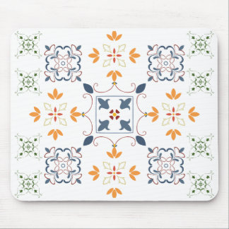 Arabesque Muster Mouse Pad - Farbenfrohe Geometrie Mousepad