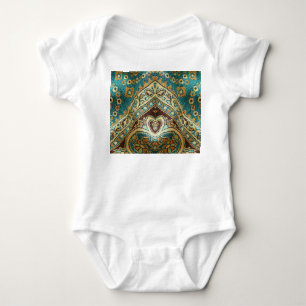 Arabesque-Stoff: arabisch-orientalisches Design Baby Strampler