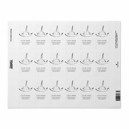 Arabesque über den Reformer Adressaufkleber