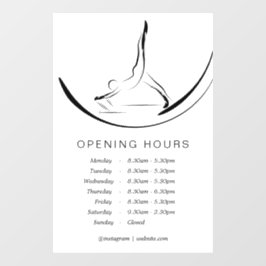 Arabesque über den Reformer Fensteraufkleber