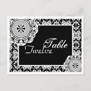 Arabesque White Lace, Tischeinstellung Postcard Postkarte