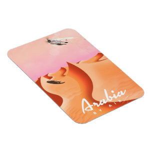 Arabia By Air Reiseposter Magnet