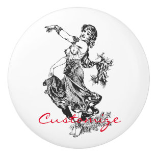 Arabian Belly Dancer Vintag Art Thunder_Cove Keramikknauf