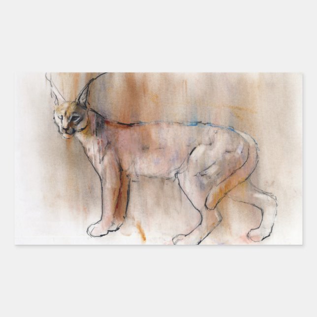 Arabian Caracal 2009 Rechteckiger Aufkleber (Vorderseite)