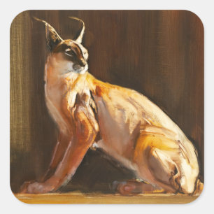 Arabian Caracal 2010 Quadratischer Aufkleber