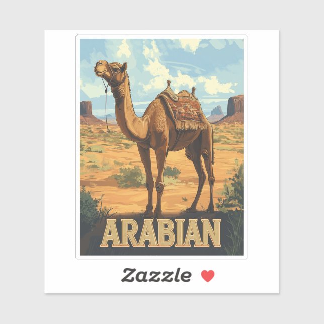Arabian Desert Adventure - Camel Aufkleber (Blatt)