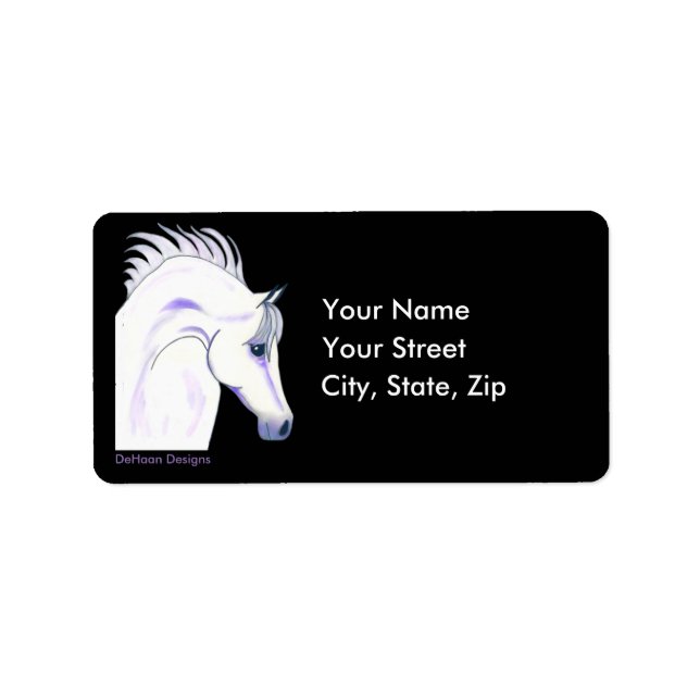Arabian Gray Ghost Address Labels Adressaufkleber (Vorne)