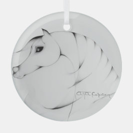"Arabian Horse" by Adelia Audi Ornament Aus Glas
