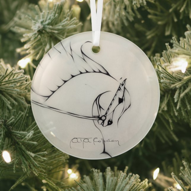 "Arabian Horse" by Adelia Audi Ornament Aus Glas (InSitu)