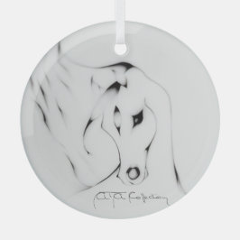"Arabian Horse" by Adelia Audi Ornament Aus Glas