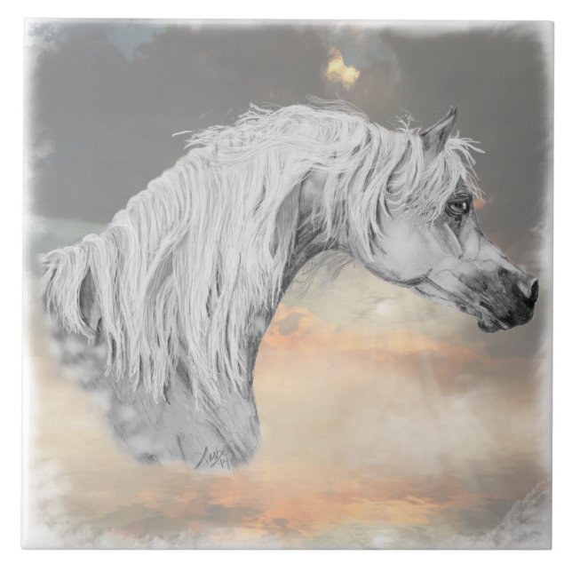 Arabian Horse Decorative Tile Fliese (Vorderseite)