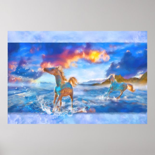 Arabian Horses of STELLAR ISLAND Poster (Vorne)