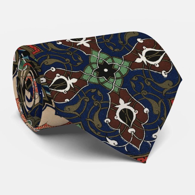 Arabian Intricate Retro Muster Krawatte (Gerollt)