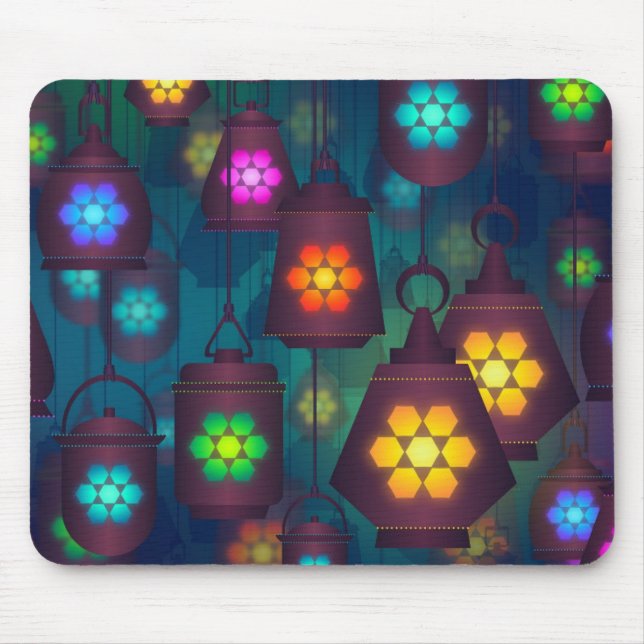 Arabian Lanterns Nahost-Design Mousepad (Vorne)