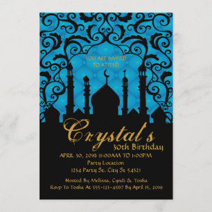 Arabian Nights, 30th Birthday Invitations