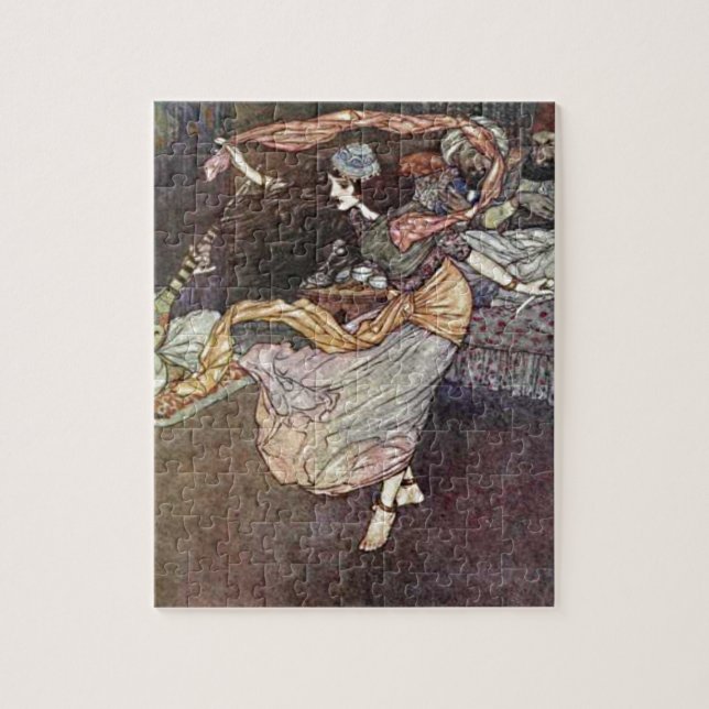Arabian Nights Exotic Bly Dancer mit Scarves (Vertikal)