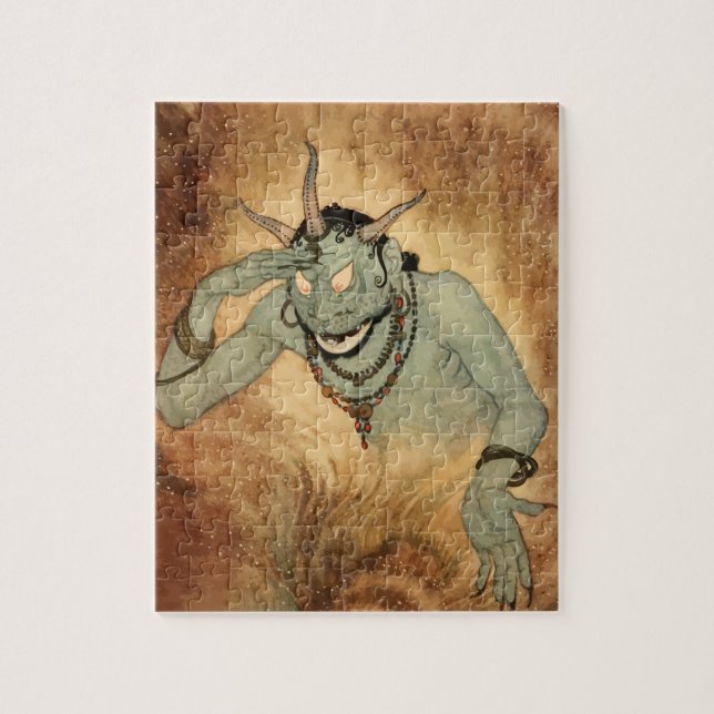 Arabian Nights Genie von Edmund Dulac (Vertikal)