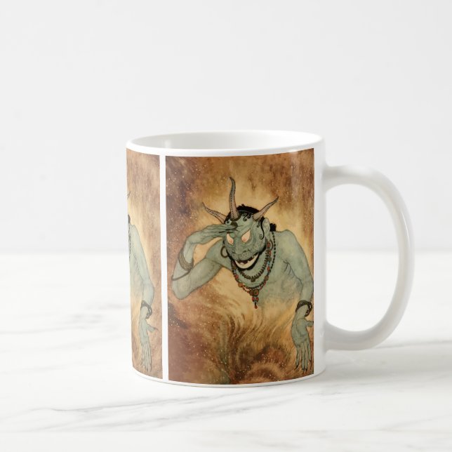 Arabian Nights Genie von Edmund Dulac Kaffeetasse (Rechts)