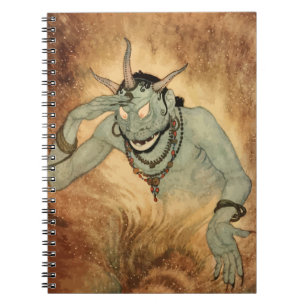 Arabian Nights Genie von Edmund Dulac Notizblock