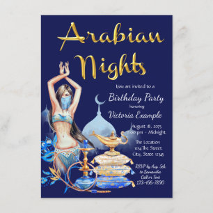 Arabian-Nights-Party-Einladung Einladung