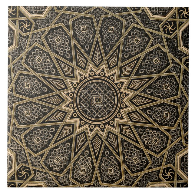 Arabian-Retro-Muster Fliese (Vorderseite)