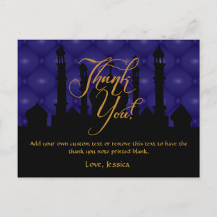 Arabian Themed Danke Cards Postkarte