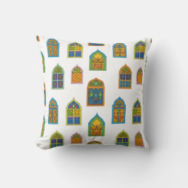 Arabian verkleidetes Glasfenster-Muster Kissen