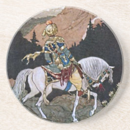 Arabianische Nächte Ritter Prinz auf dem Weißen Pf Untersetzer